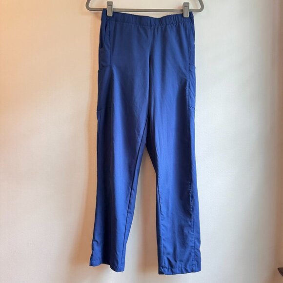 Wonder Wink W123 Women Navy Modern Fit Drawstring Cargo Scrub Pants Size Medium - Picture 1 of 6